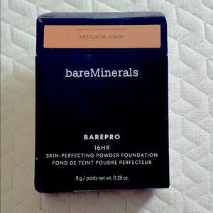 bareMinerals BAREPRO 16HR Powder Foundation - Medium 35 Warm. Pre-owned.